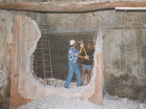  les travaux du dojo.